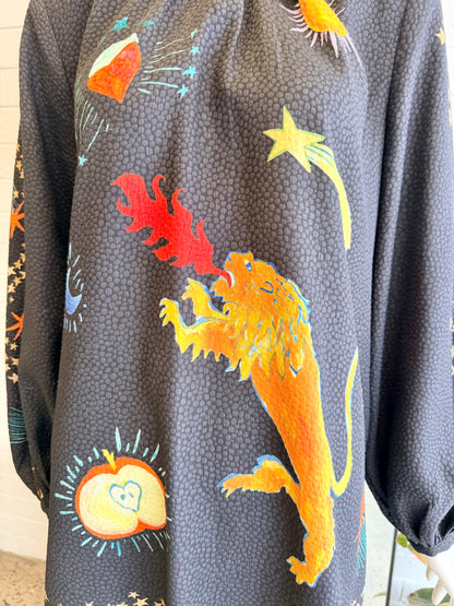 Gorman Magic Place Print Shift Dress - Size 12