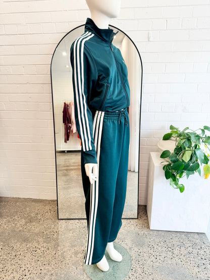 Adidas Dark Green Adicolor Classics Firebird Track Pants - Size Small (8-10)