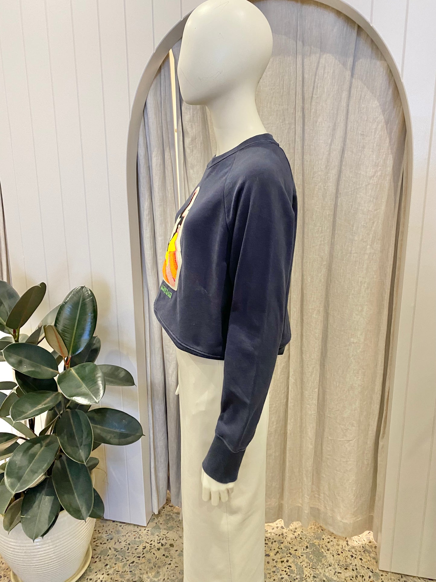 Zimmermann Starcat Embroidered Sweatshirt - Size 1 (8/10)