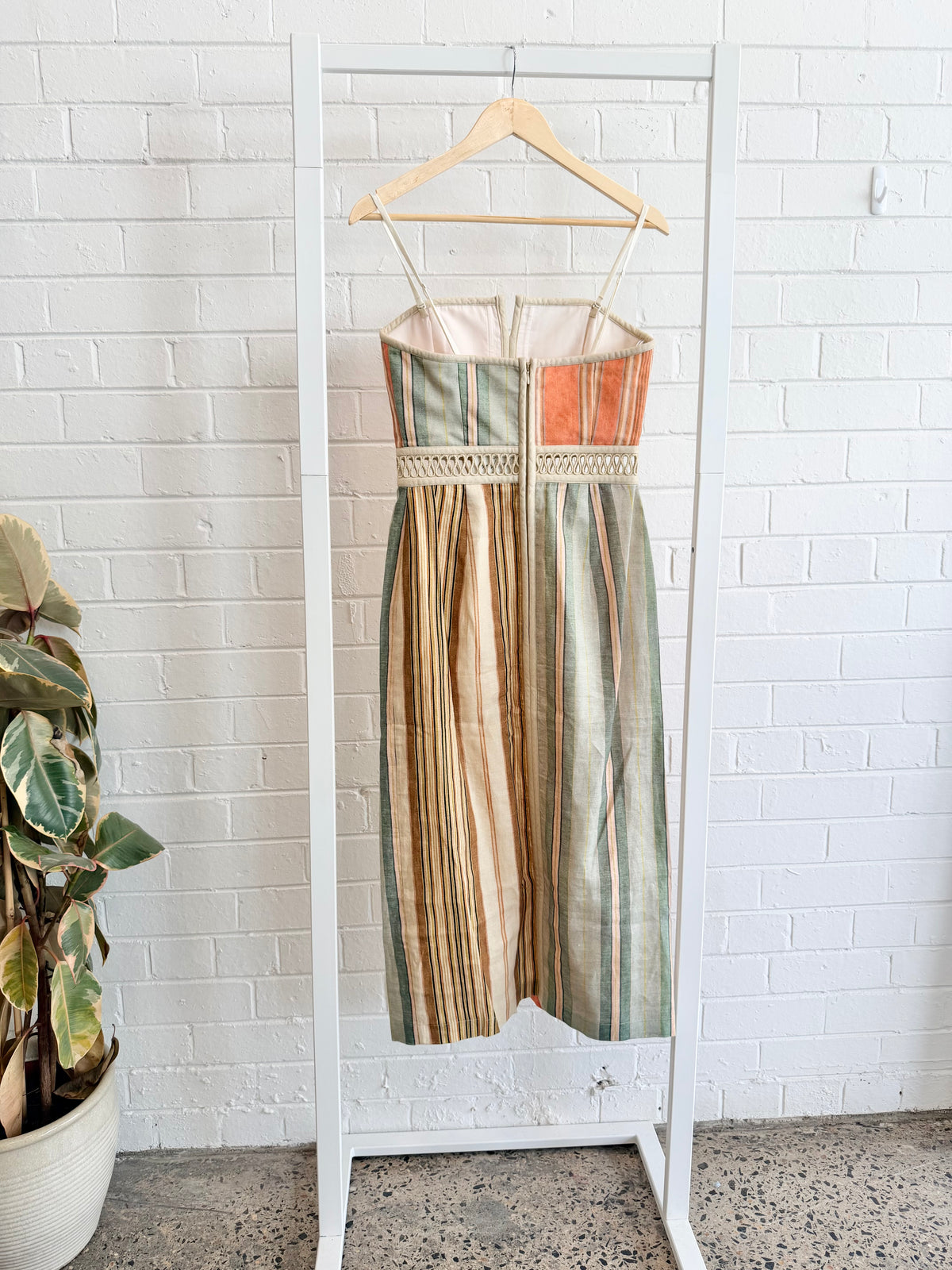 Antipodean Beach Club Strapless Midi Dress - Size 10 (small fit)