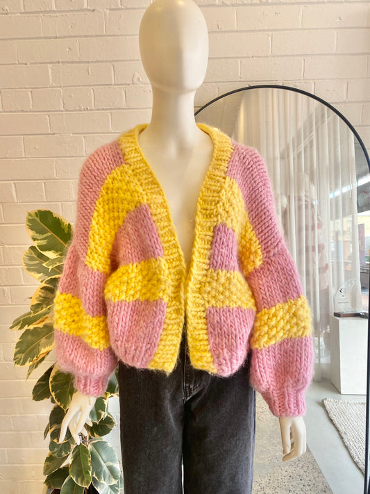 Love Lucy Chunky Knit Cardigan - Size 10-12
