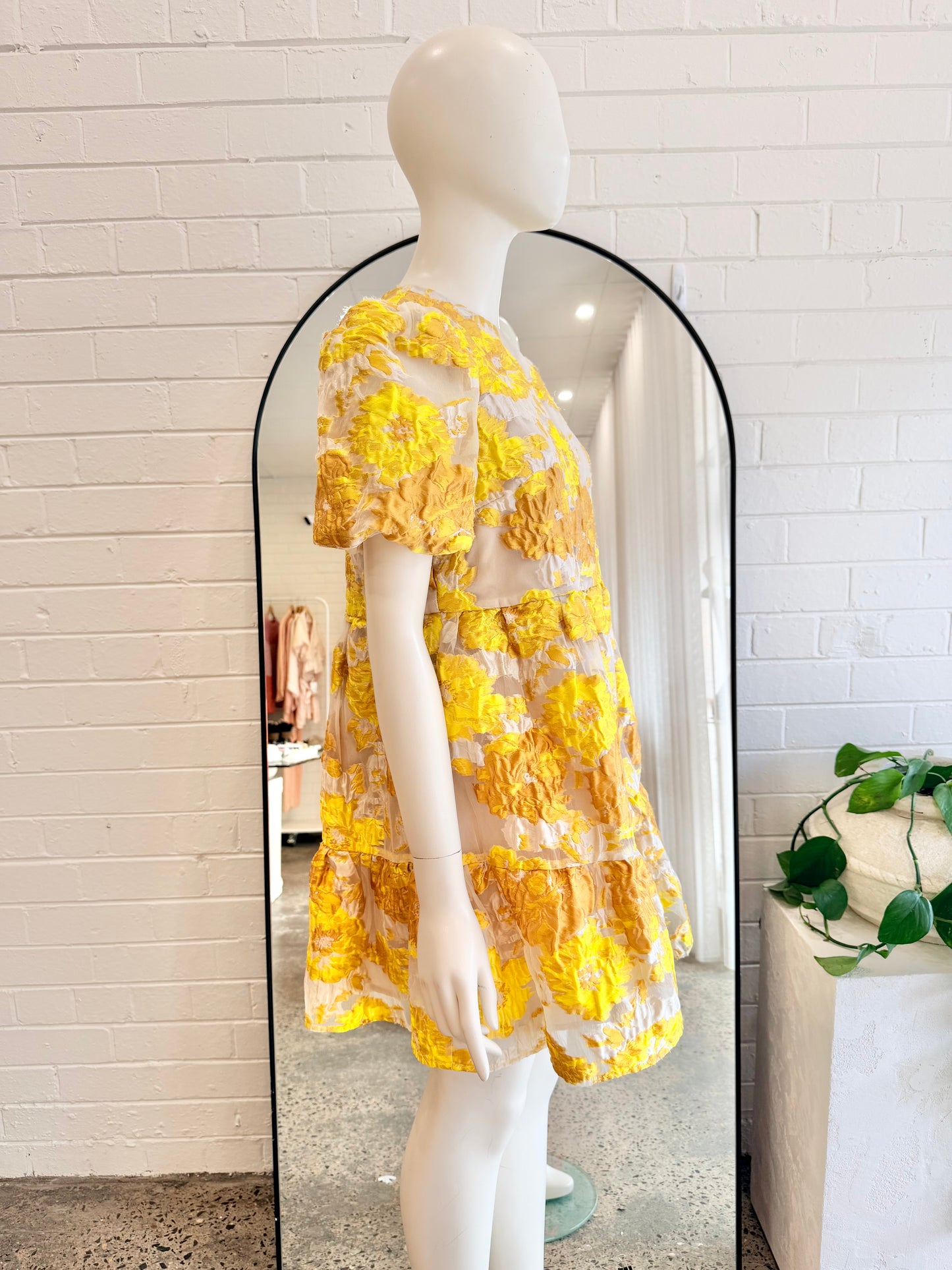 Elliatt Marigold Progressive Mini Dress - Size M (8 - 10)