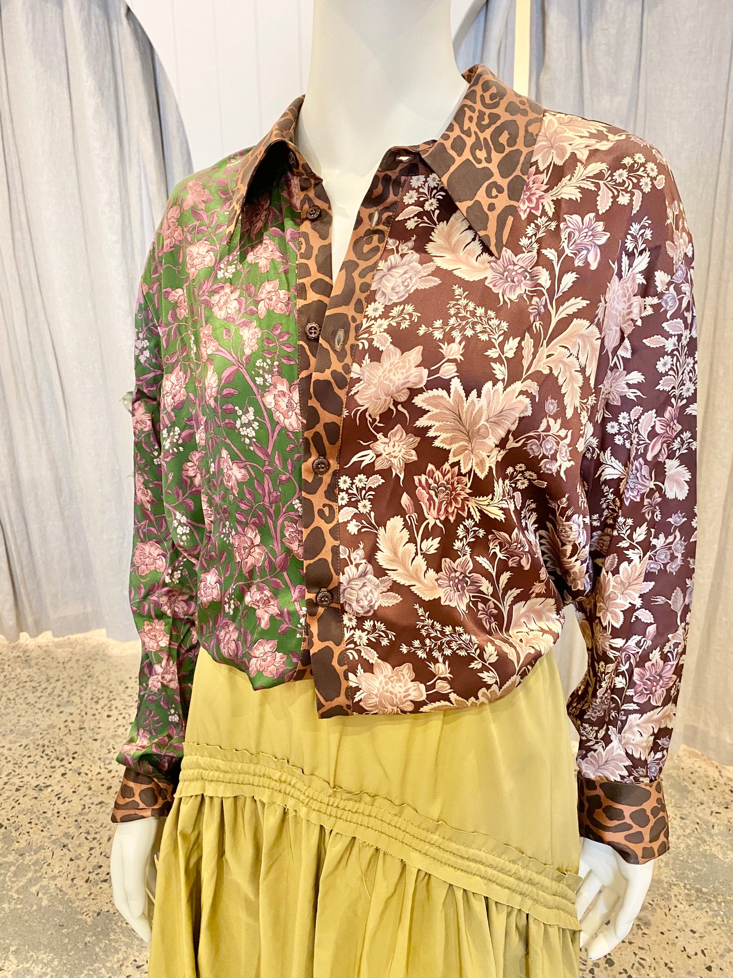 Tell Your Friends Silk Shirt - Size 12/14