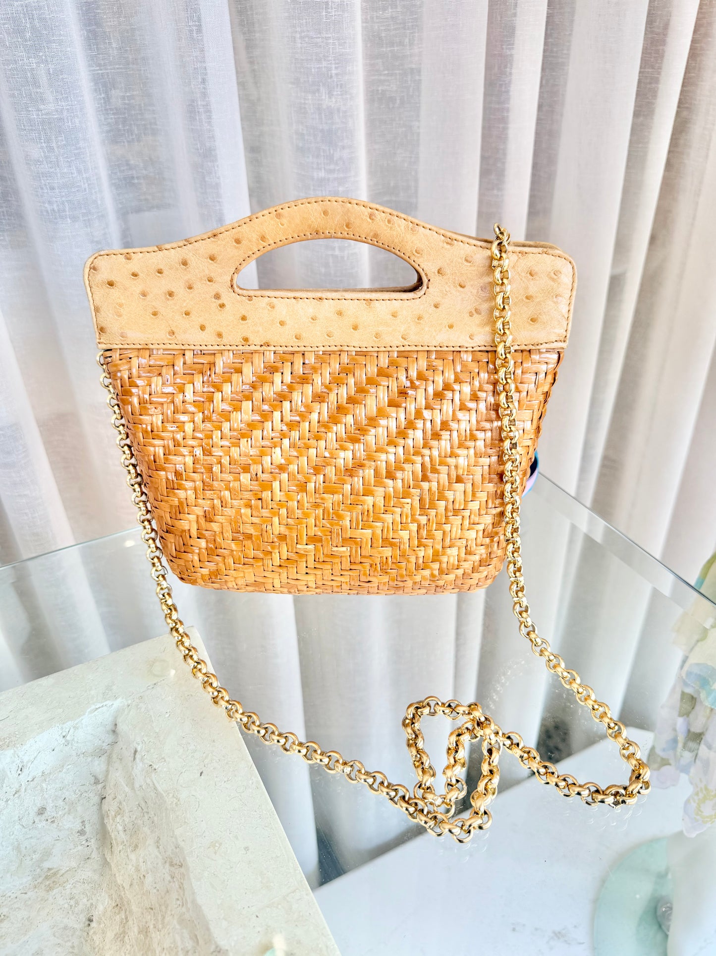 Capaf Honey Firenze Rattan Bag