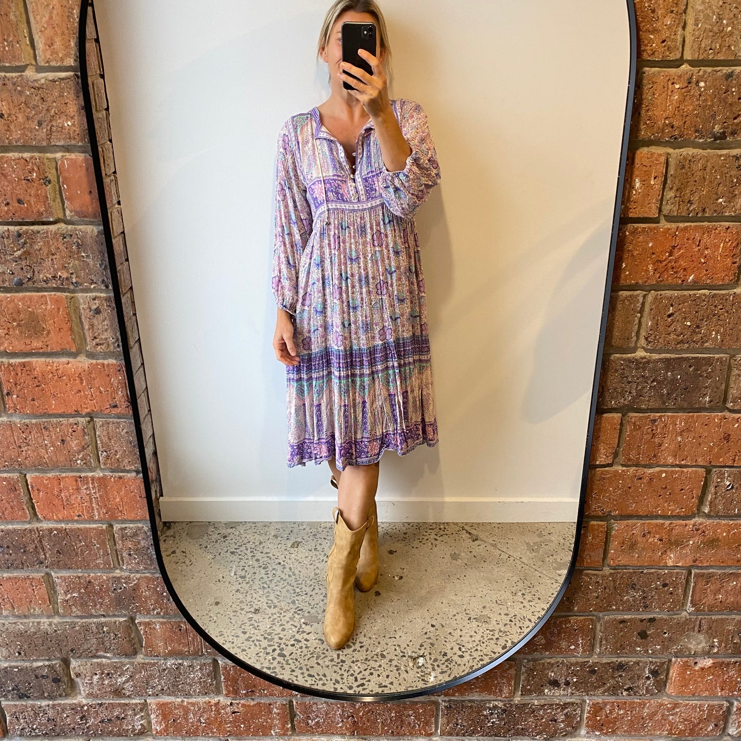 Spell Poinciana Dress in Lilac - Size M (8/10)