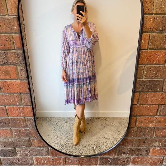 Spell Poinciana Dress in Lilac - Size M (8/10)