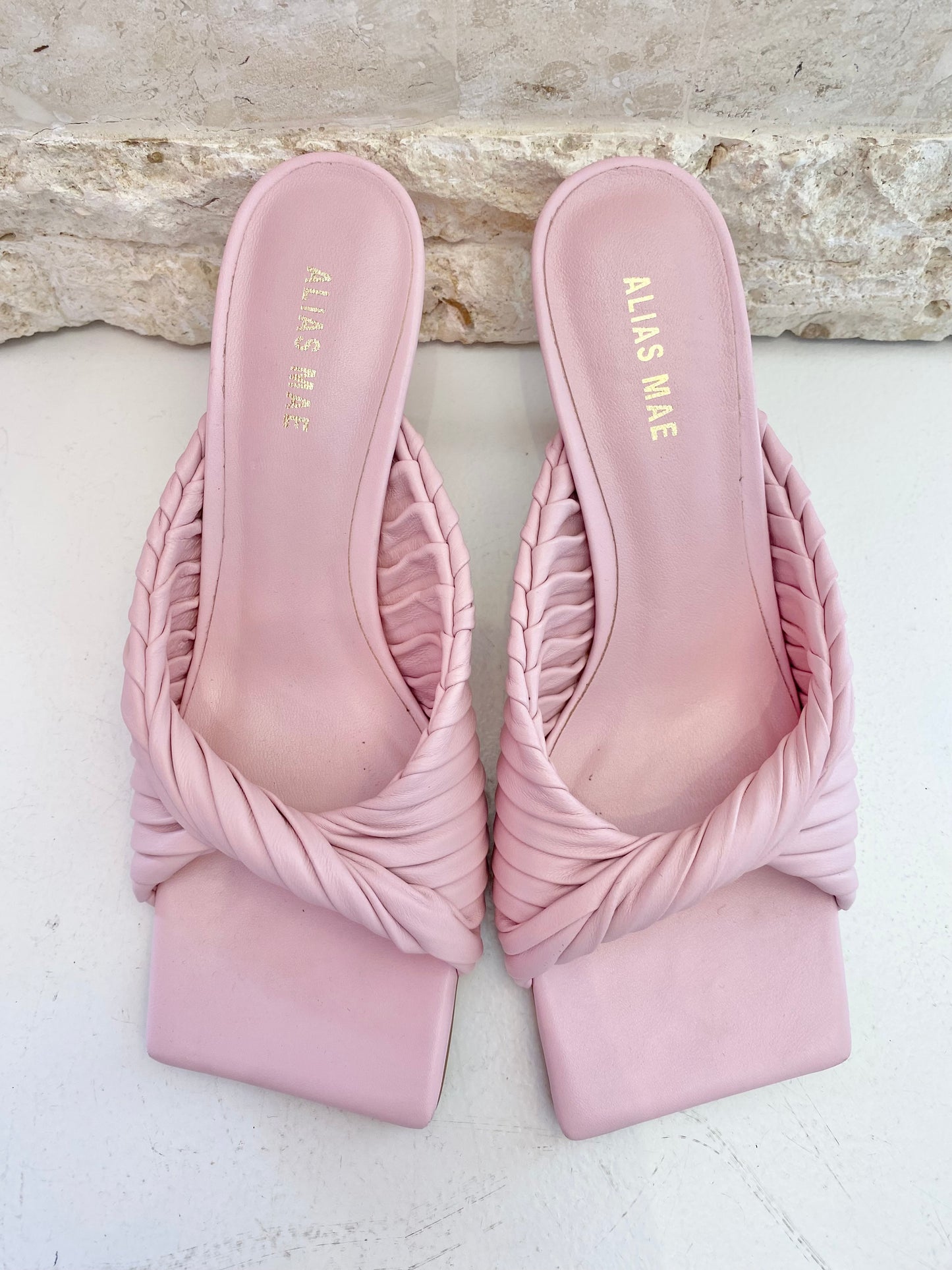 Alias Mae Pink Flora Heels - Size 39