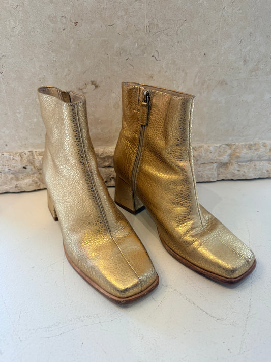 Gorman Gold 'Sadie' Block Boot Heels - Size 40