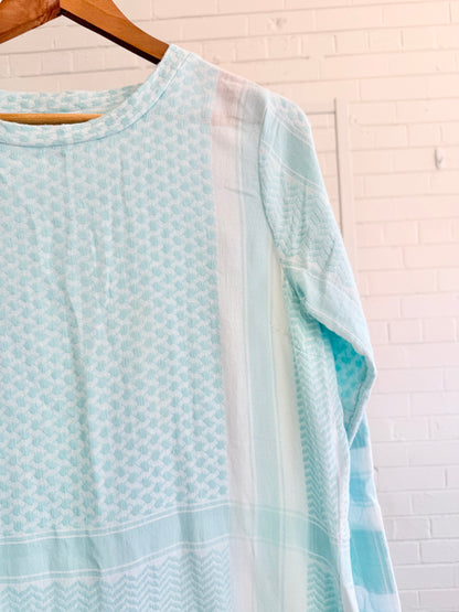 Cecilie Copenhagen Long Sleeve Dress — Mint - Size Small