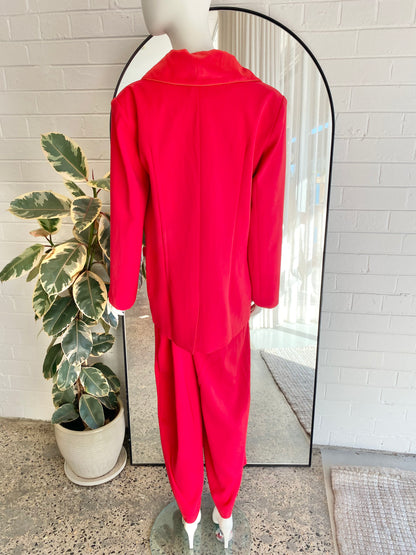 Cazinc The Label Kingsley Suit in Red - Size 14
