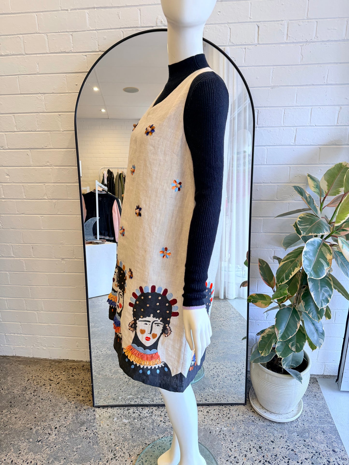 Gorman x Claire Johnson 'Dressed Up' Embellished Shift Dress - Size 10