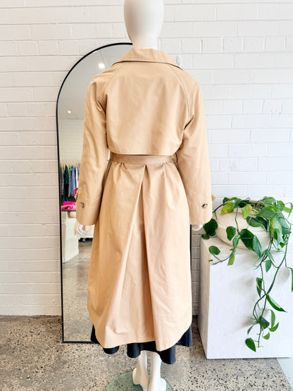 Friends With Frank Camel Avery Trench Coat - Size M (10 - 12)