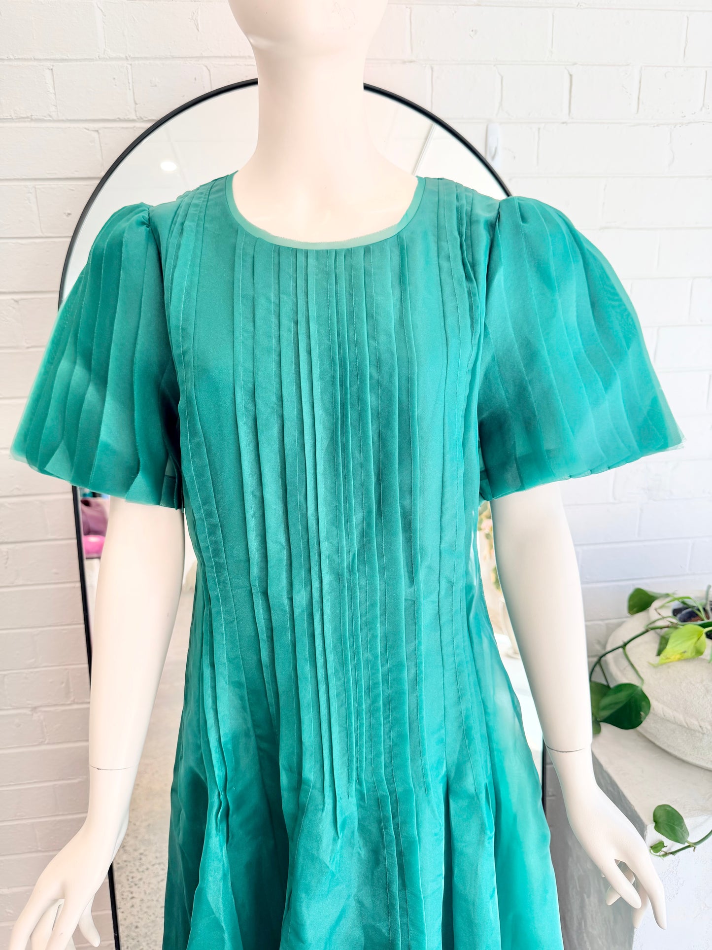 Aje Emerald Green Nova Midi Dress - Size 14