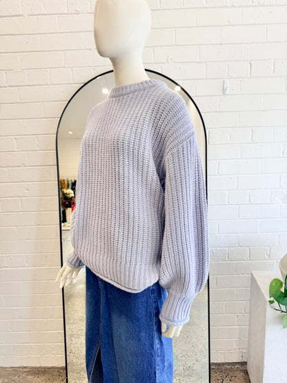 Elka Collective Blue Wool Blend Jumper - Size 10