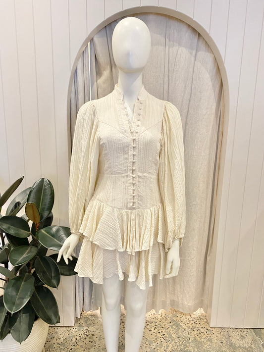 Shona Joy Mila Frill Mini Dress - Size 8