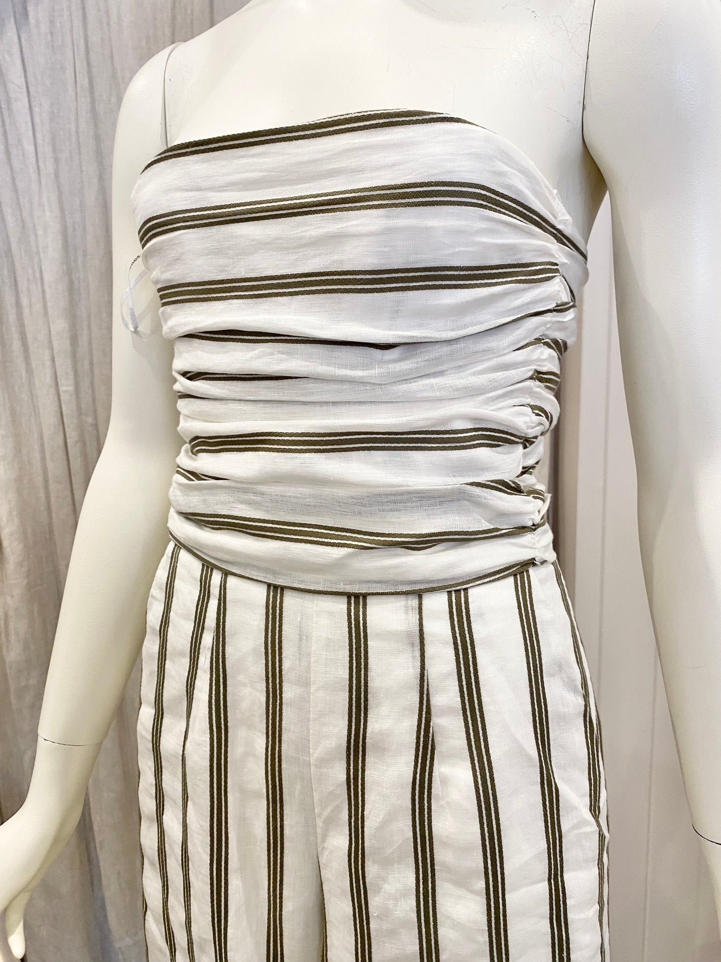 Viktoria & Woods Linen Strapless Jumpsuit - Size 00 (4/6)