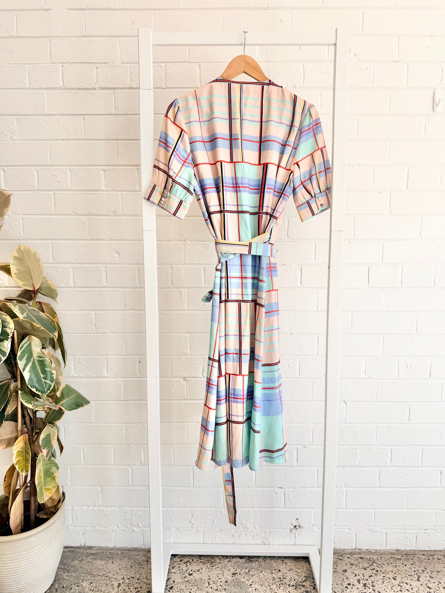 Gestuz Check Ambina Dress - Size 40 (L)