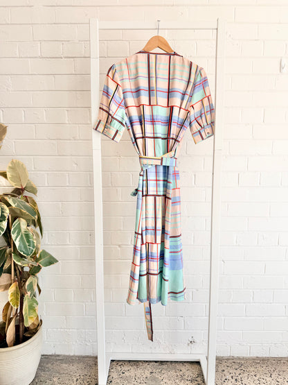 Gestuz Check Ambina Dress - Size 40 (L)