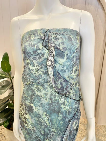 Bec & Bridge Opal Strapless Maxi Dress in Green - Size 14