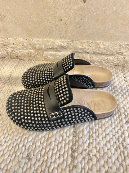 JW Anderson Crystal Suede Mules - Size 38