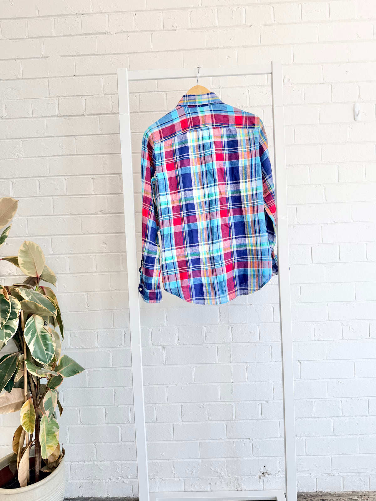 Polo Ralph Lauren Classic Fit Plaid Brushed Twill Shirt — Size M