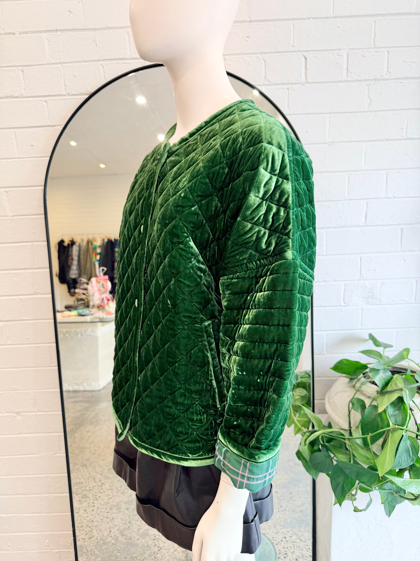 Gorman Green Bricklane Reversible Velvet Jacket - Size 6-8