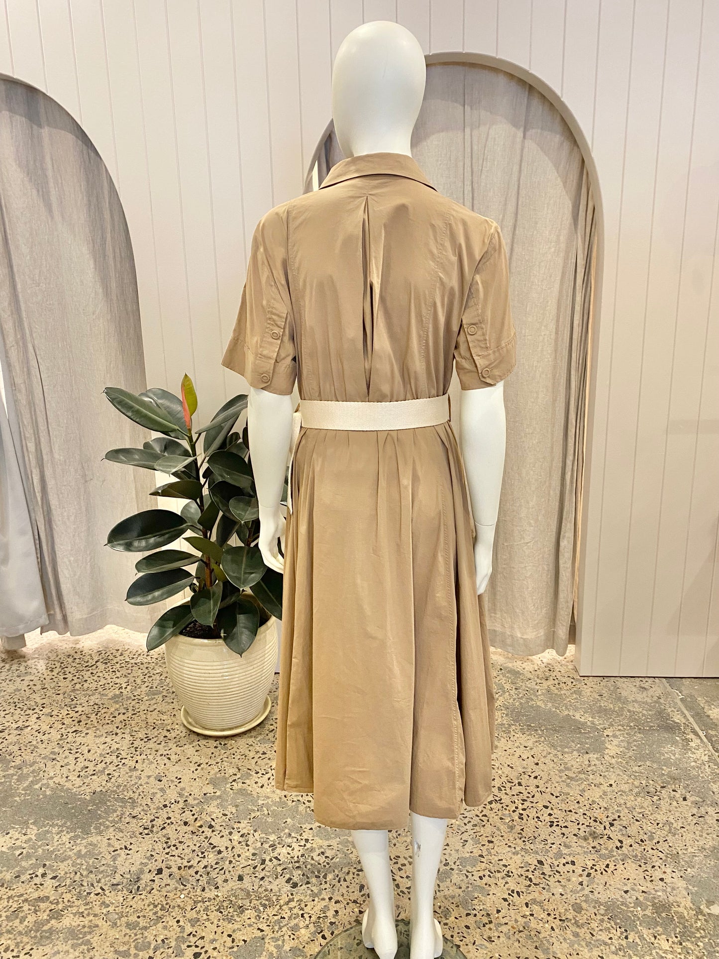 Country Road Camel Midi Dress - Size 10