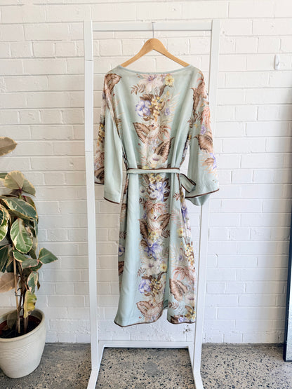 Zimmermann Floral Silk Kaftan/Tunic Style Dress- Size 14