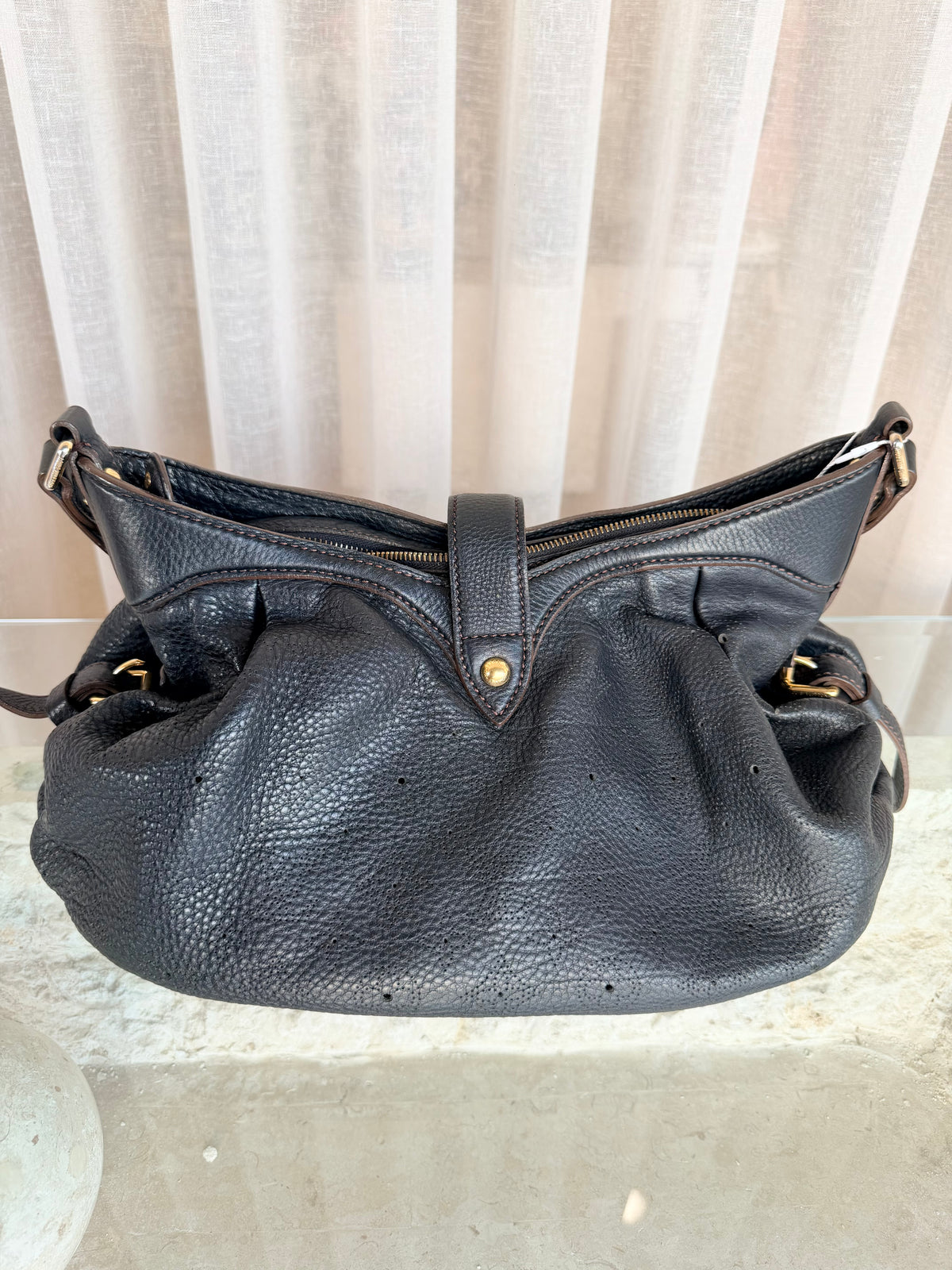 Louis Vuitton Black Monogram Mahina Shoulder Bag