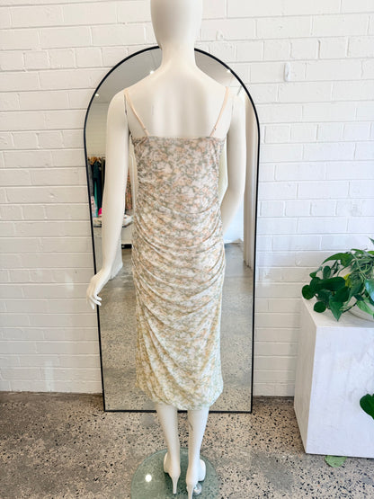 Camilla & Marc Majorelle Floral Print Midi Dress - Size 10