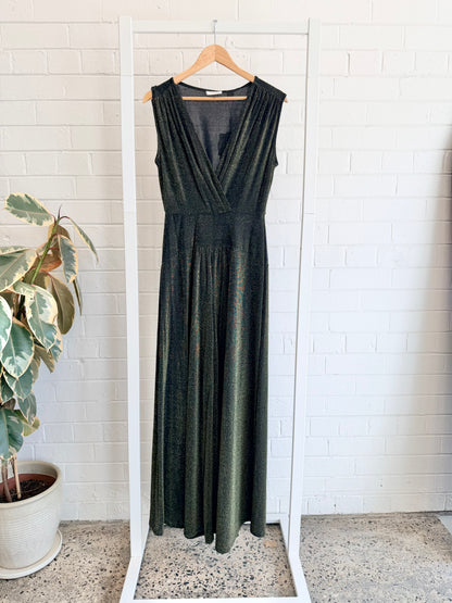 Sass and Bide Gold Midtown Manhattan Jumpsuit - Size M (10 - 12)