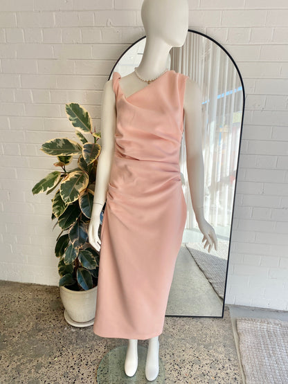Misha 'Gia' Midi Dress in Rose - Size 10