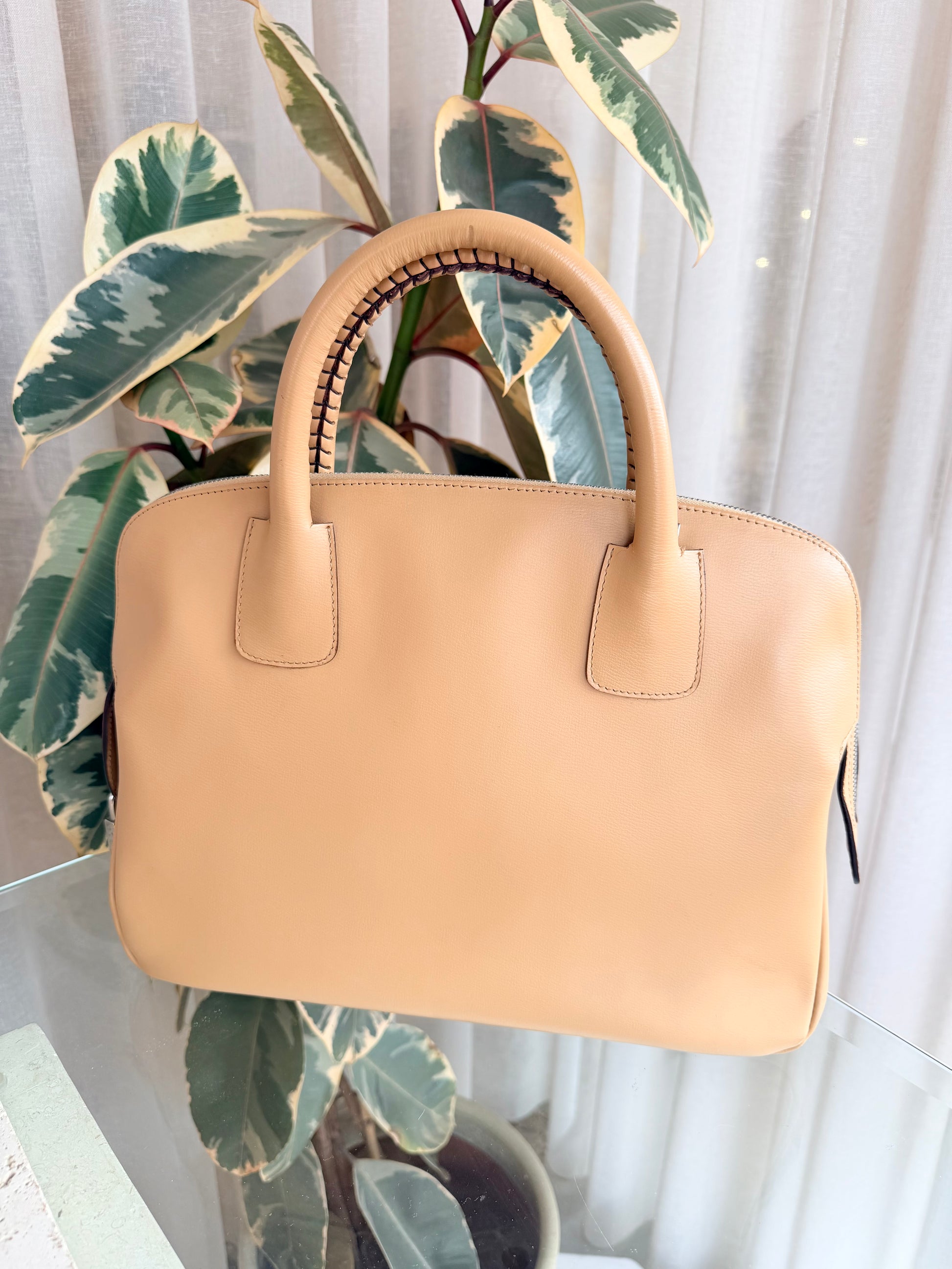 Bally Leather 'Doctors' Handbag in Tan