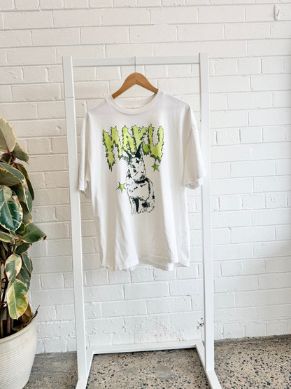 Maku White Bunny Oversized Tee - Size L (12)