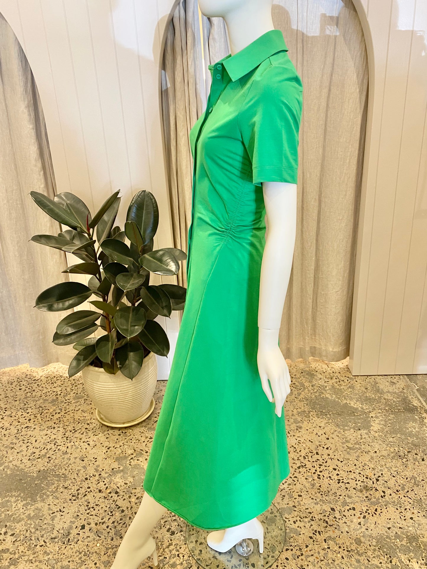 COS Shirtdress in Green - Size XS (8)