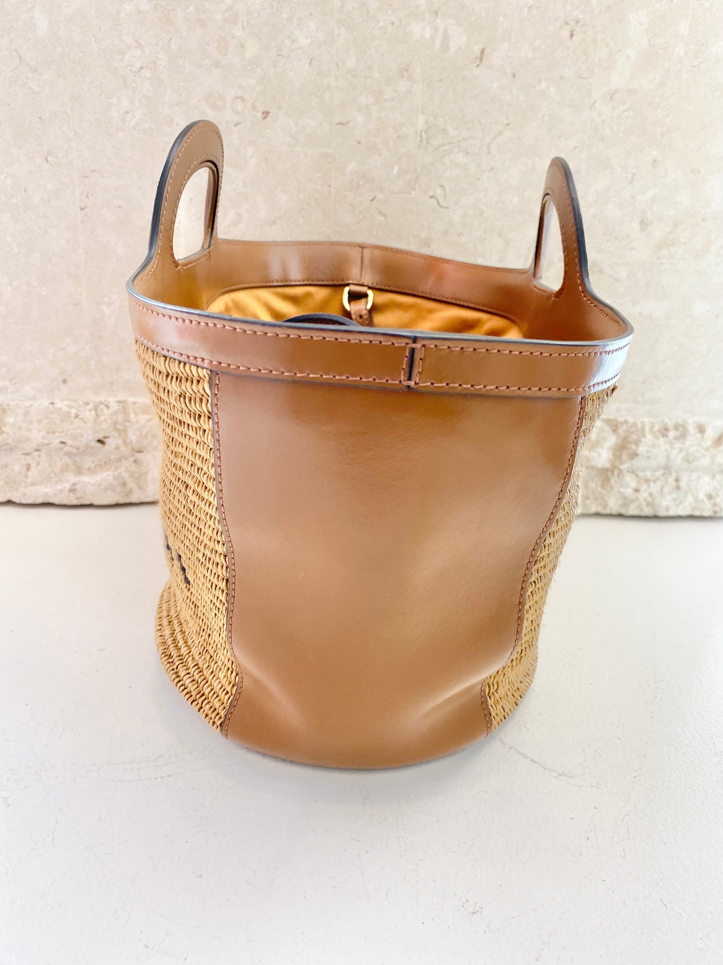 Marni Tropicalia Woven Bucket Bag