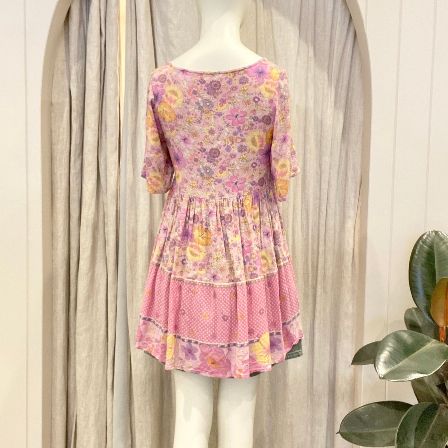 Spell & The Gypsy Hibiscus Lane Mini Dress - Size XXS