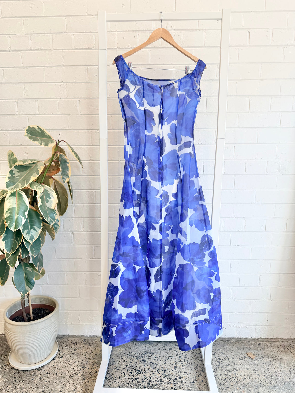 By Nicola Blue Juno Maxi Dress - Size 8