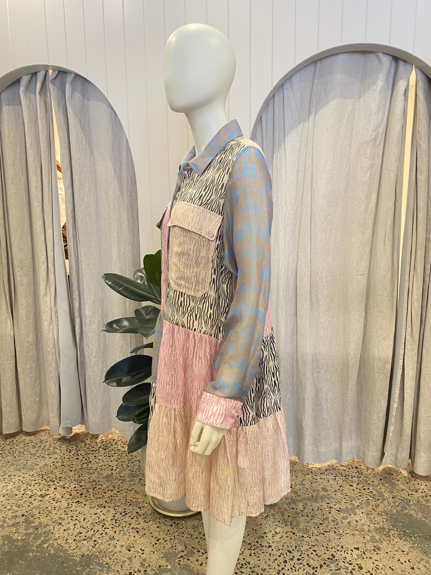 Magali Pascal Zebra Print Mini Dress - Size M (10/12)