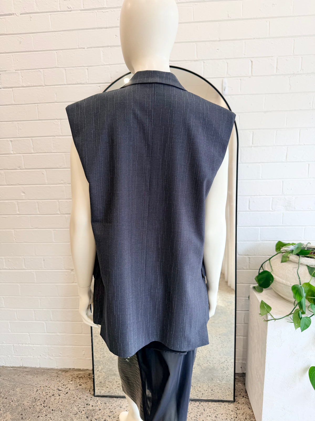 Second Female 'Briston' Pinstripe Waistcoat - Size Small (10)