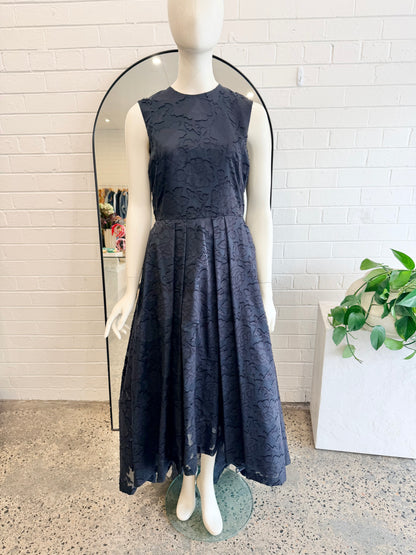 H&M Conscious Floral Textured Gown in Black - Size 12