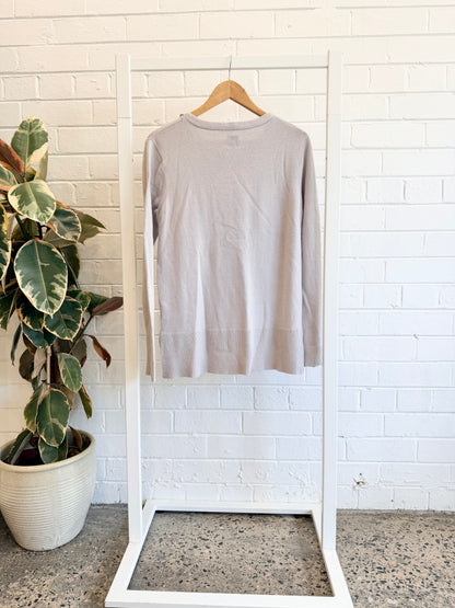 Husk Lilac Fringe Knit Jumper - Size 3 (12)