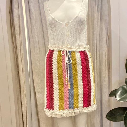 Steele Crochet Mini Skirt - Size 10/12