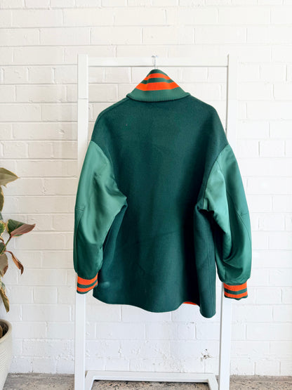 Max and Co Green Canneti Wool Blend Bomber Jacket - Size 14