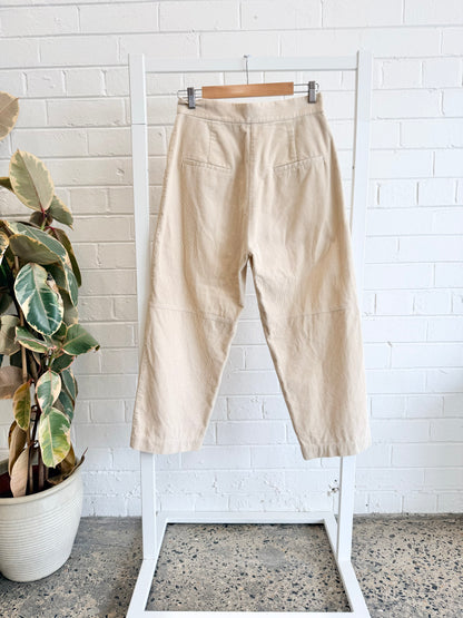 Aere Beige Cord Trousers - Size S (8 - 10)