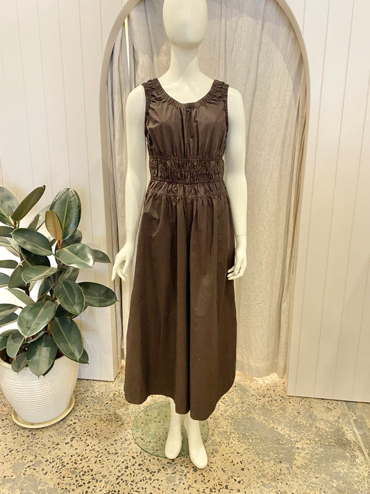 COS Chocolate Jumpsuit - Size 8