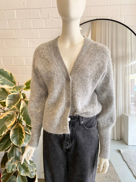 Country Road Grey Wool Blend Cardigan - Size XXS (6-10)