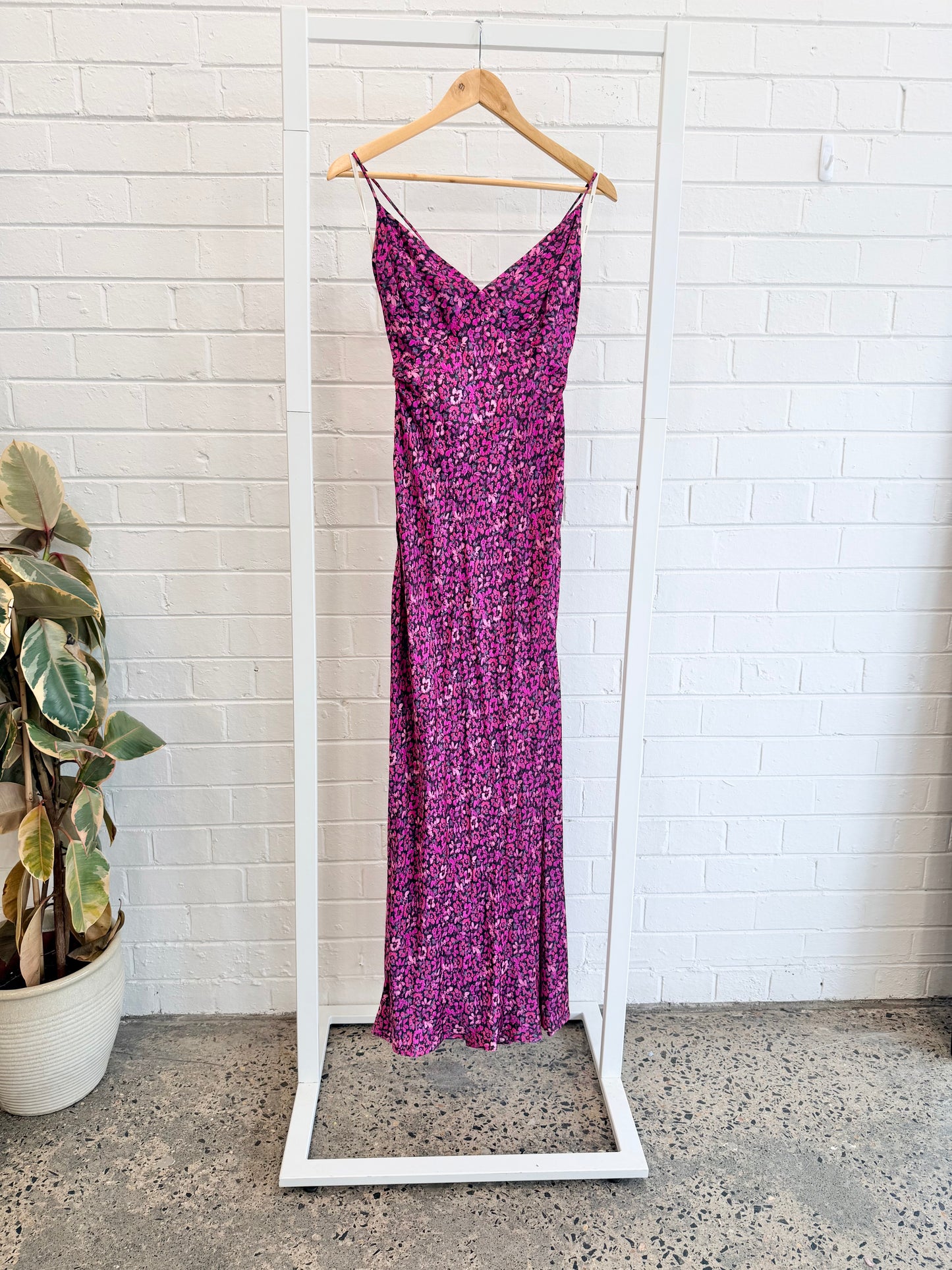 Kivari Magenta Imogen Slip Dress - Size 10