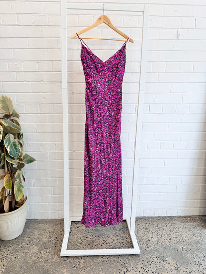 Kivari Magenta Imogen Slip Dress - Size 10