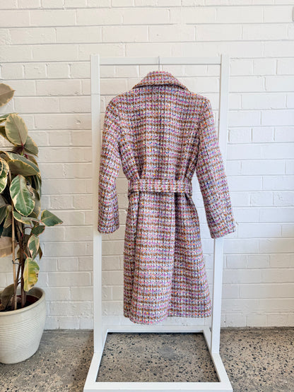 Elliatt Multi Coloured Chapelle Coat - Size M (10)
